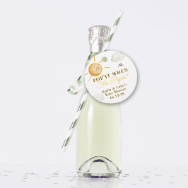 Sunshine Boho Sun Pop it When She Pops Baby Shower フェイバータグ