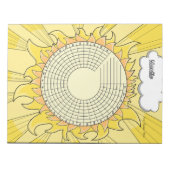 Sunshine Crix Trackerカスタムメモ帳 ノートパッド (正面)