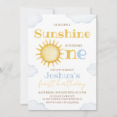 Sunshine First Birthday Invitation 招待状 (正面)