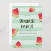 Sunshine & Good Vibes Summer Party Invitation 招待状 (正面/裏面)