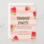 Sunshine & Good Vibes Summer Party Invitation 招待状 (正面/裏面)