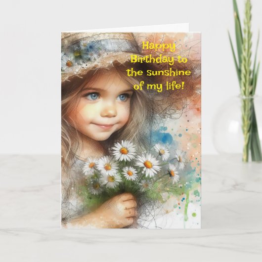 SUNSHINE GRANDDAUGHTER BIRTHDAY CARD サンキューカード (正面)