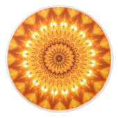 Sunshine & Happiness Mandala Decorative Pull Knob セラミックノブ (正面)
