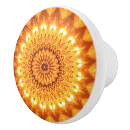 Sunshine & Happiness Mandala Decorative Pull Knob セラミックノブ (右)