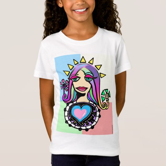 Sunshine Heart女性: バージョン3 Tシャツ (正面)