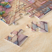 Sunshine Ice Cream Village Candy Street Book Shop ジグソーパズル (側面)