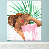 Sunshine in My Soul キャンバスプリント (インサイチュ (ウッドフロア))