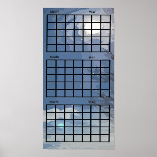 Sunshine In Sky 3ヶ月カレンダーポスター ポスター (正面)