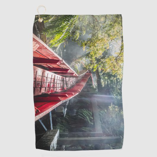 Sunshine in the Termas Geometricas, Coaripe, Chil ゴルフタオル (正面)