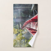 Sunshine in the Termas Geometricas, Coaripe, Chil バスタオルセット (ハンドタオル)