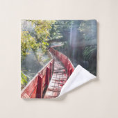 Sunshine in the Termas Geometricas, Coaripe, Chil バスタオルセット (ウォッシュタオル)