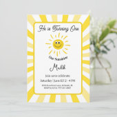 Sunshine Invitation Kids Birthday Party Card 招待状 (スタンド正面)
