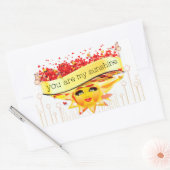 SUNSHINE KISSES 長方形シール (封筒)