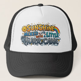 Sunshine Mixed With a Little Hurricane Trucker Hat キャップ