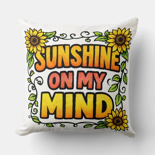 Sunshine on My Mind クッション (正面)