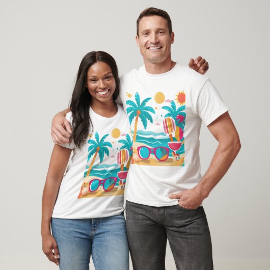 Sunshine & Palm Trees – 夏らしいデザインの Tシャツ (ユニセックス)