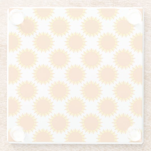 Sunshine Pattern  ガラスコースター (裏面)