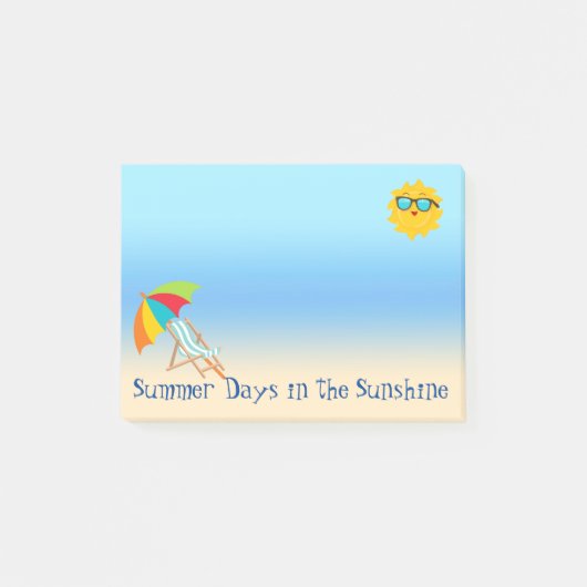 Sunshine Post-Itノートの夏の日 ポストイット (正面)
