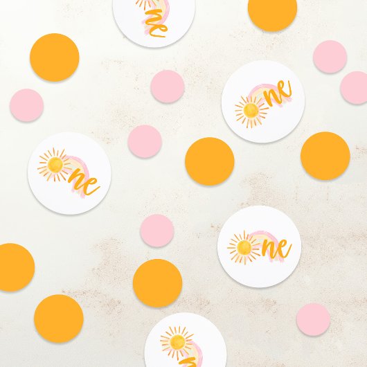 Sunshine & Rainbows First Birthday コンフェッティ