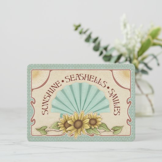 Sunshine Seashells Smiles Vintage Vibes (スタンド正面)