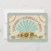 Sunshine Seashells Smiles Vintage Vibes (正面)