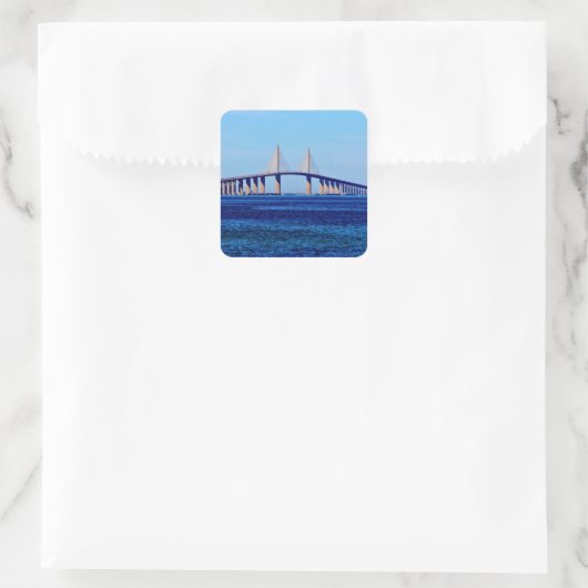 Sunshine Skyway Bridge スクエアシール (バッグ)