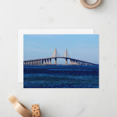 Sunshine Skyway Bridge ノートカード (正面/裏面インサイチュ)