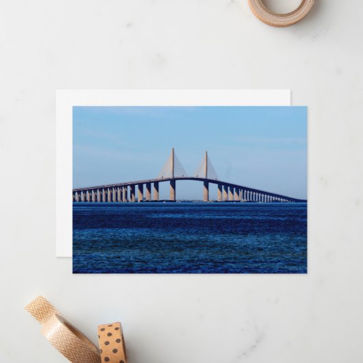 Sunshine Skyway Bridge ノートカード (正面/裏面インサイチュ)