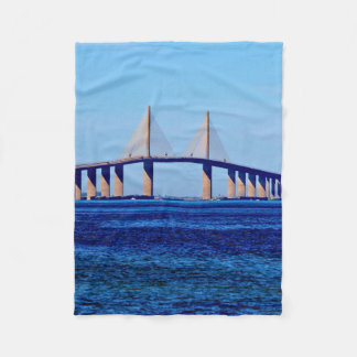 Sunshine Skyway Bridge フリースブランケット