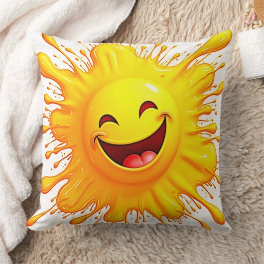 Sunshine Smiles: Bursting Joy クッション (ブランケット)