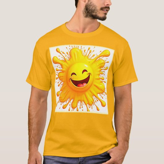 Sunshine Smiles: Bursting Joy Tシャツ (正面)