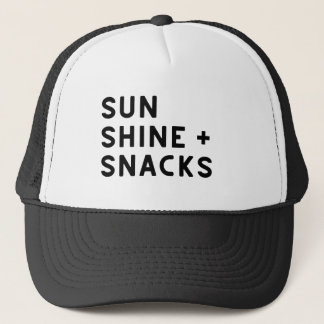 SUNSHINE + SNACKS women's t-shirt キャップ