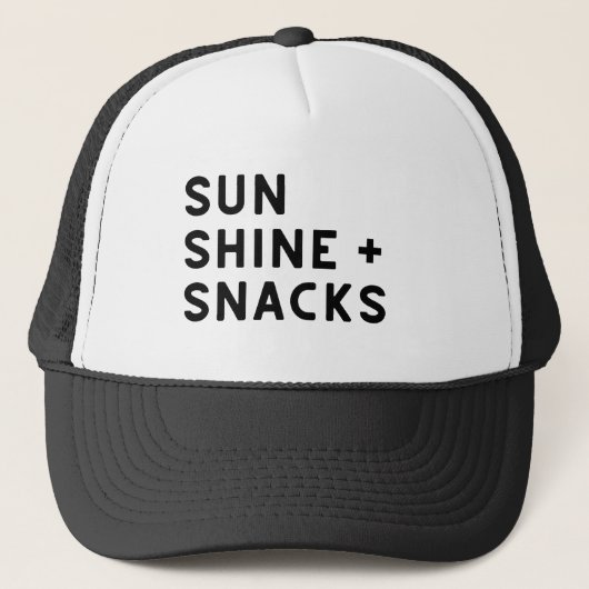 SUNSHINE + SNACKS women's t-shirt キャップ (正面)