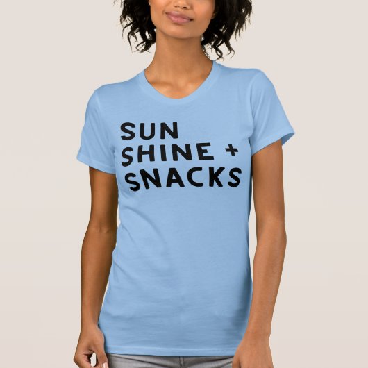 SUNSHINE + SNACKS women's t-shirt Tシャツ (正面)