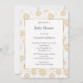 Sunshine Stars and Sun Baby Shower 招待状 (正面)