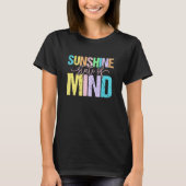 Sunshine State Of Mind Positive Vibes Tシャツ (正面)