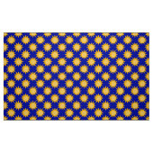 Sunshine Sun Pattern Design On Blue ファブリック (ファットクウォーター)