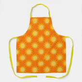 Sunshine Sun Pattern Design On Orange  エプロン (正面)