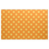 Sunshine Sun Pattern Design On Orange  ファブリック (ファットクウォーター)
