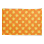 Sunshine Sun Pattern Design On Orange  枕カバー (裏面)
