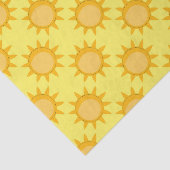 Sunshine Sun Pattern Design On Yellow  薄葉紙 (詳細)