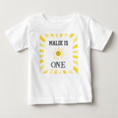 Sunshine T-Shirt Kids 1st Birthday Party ベビーTシャツ (正面)