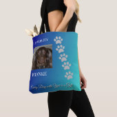 Sunshine wrapped in Fur-Navy/Teal Pet Tribute トートバッグ (クローズアップ)