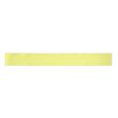 Sunshine Yellow and White Striped Print サテンリボン (正面)