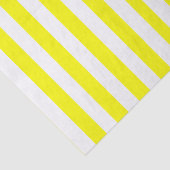 Sunshine Yellow and White Striped Print 薄葉紙 (詳細)