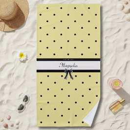 Sunshine Yellow Chic Summer Vacation Beach Towel ビーチタオル