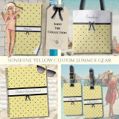 Sunshine Yellow Chic Summer Vacation Journal ノートブック