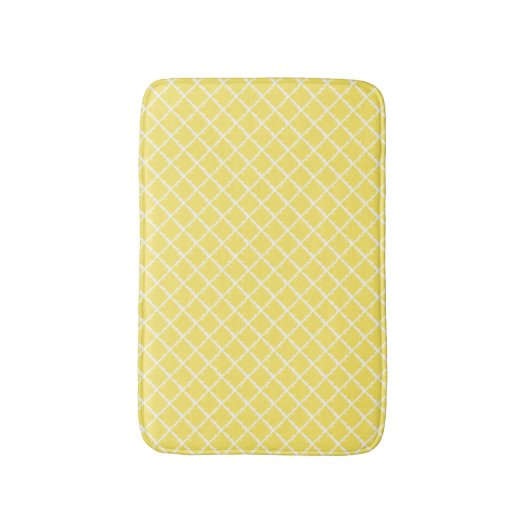 Sunshine Yellow Pattern バスマット (正面縦)