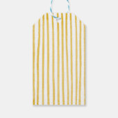 Sunshine Yellow Stripes Birthday ギフトタグ (裏面)