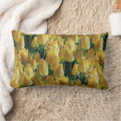 Sunshine Yellow Tulips ランバークッション (ブランケット)